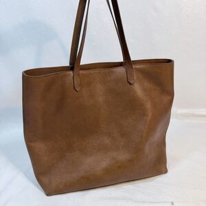 Madewell The Transport Tote Bag Brown Leather